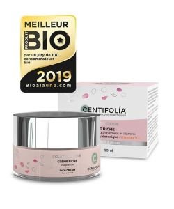 CREME RICHE ECLAT DE ROSE BIO, 50&nbsp;ml